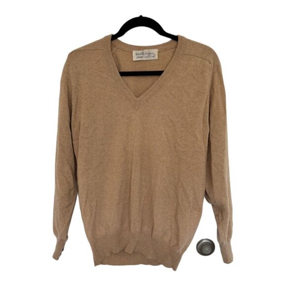 EERDUOSI Men's 100% Cashmere V-Neck Pullover Sweater Size 42 - Picture 1 of 5